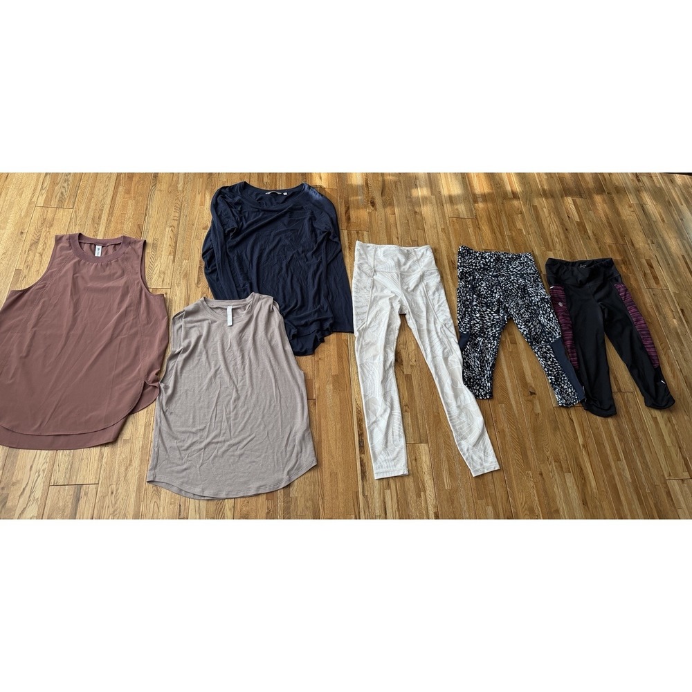 ATHLETA Women's Sz Small Lot‎ Of 6 Tanks Shirts Pants Leggings
